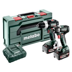Metabo 685200590 2.8.8 18v Combi Drill & Impact Driver Brushless Combo Set Inc 2x 5.2ah Batts