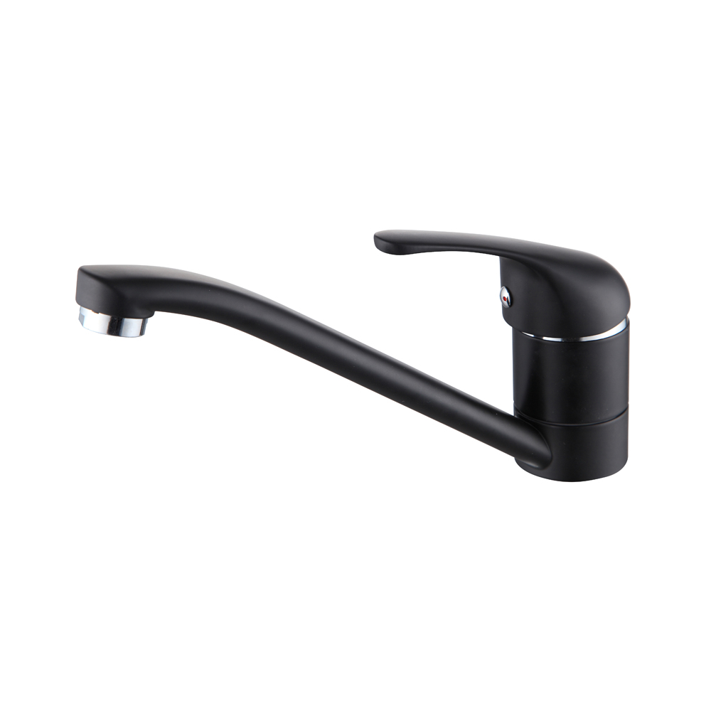 OE Torquetap Black Deck-Mounted Sink Mixer – Single Lever, Brass Construction, Sleek Black Finish, Easy Deck Installation, Drip-Free Performance