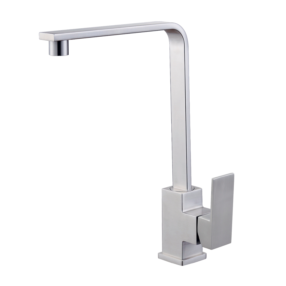 OE Derbyshire Kitchen Taps Faucet Hot Cold Sink Stainless Steel – Single Lever, Deck Mounted