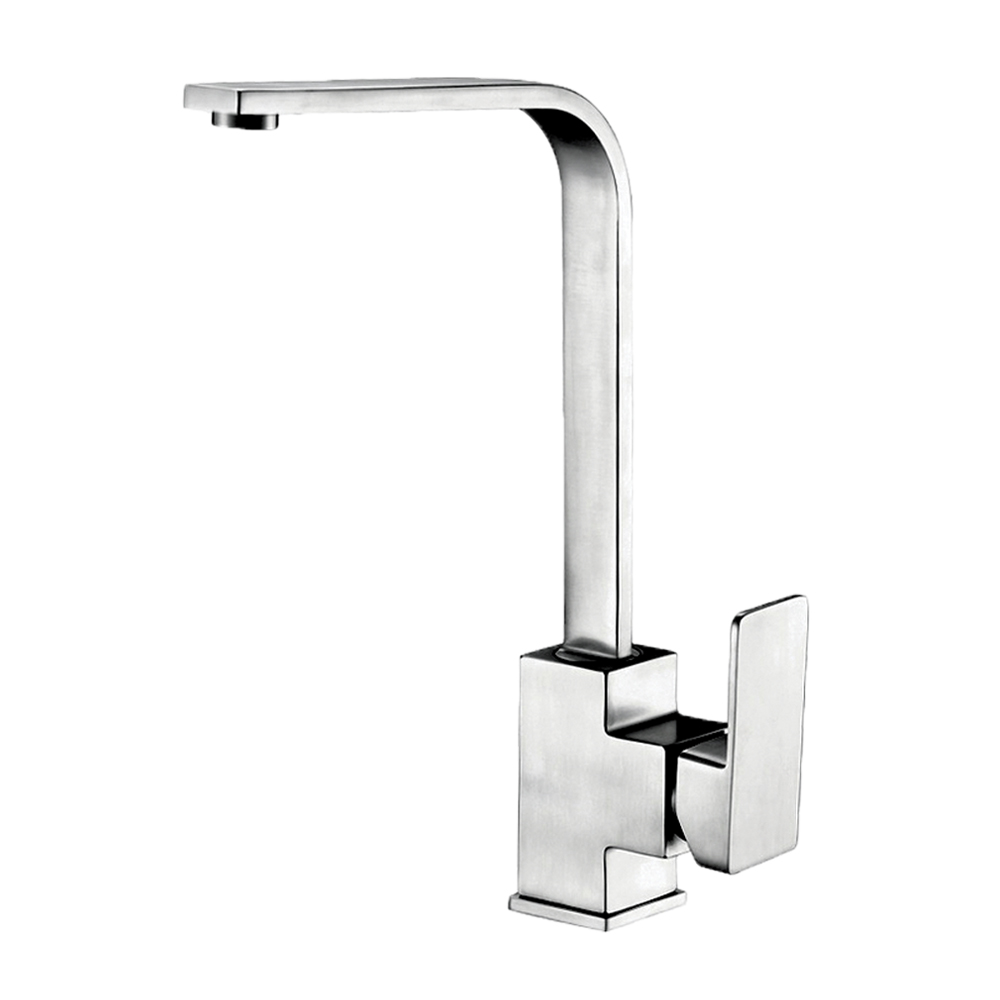 OE Devon Kitchen Faucet with Seven-Character Sink – Single Lever, Brass Construction, Chrome Finish, Deck Mounted