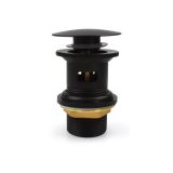 dmwholesale-services-ltd-caishen-matte-black-dome-slotted-basin-waste-with-brass-nut-oe-ccwaste-rm-m-blk-accessories-waste