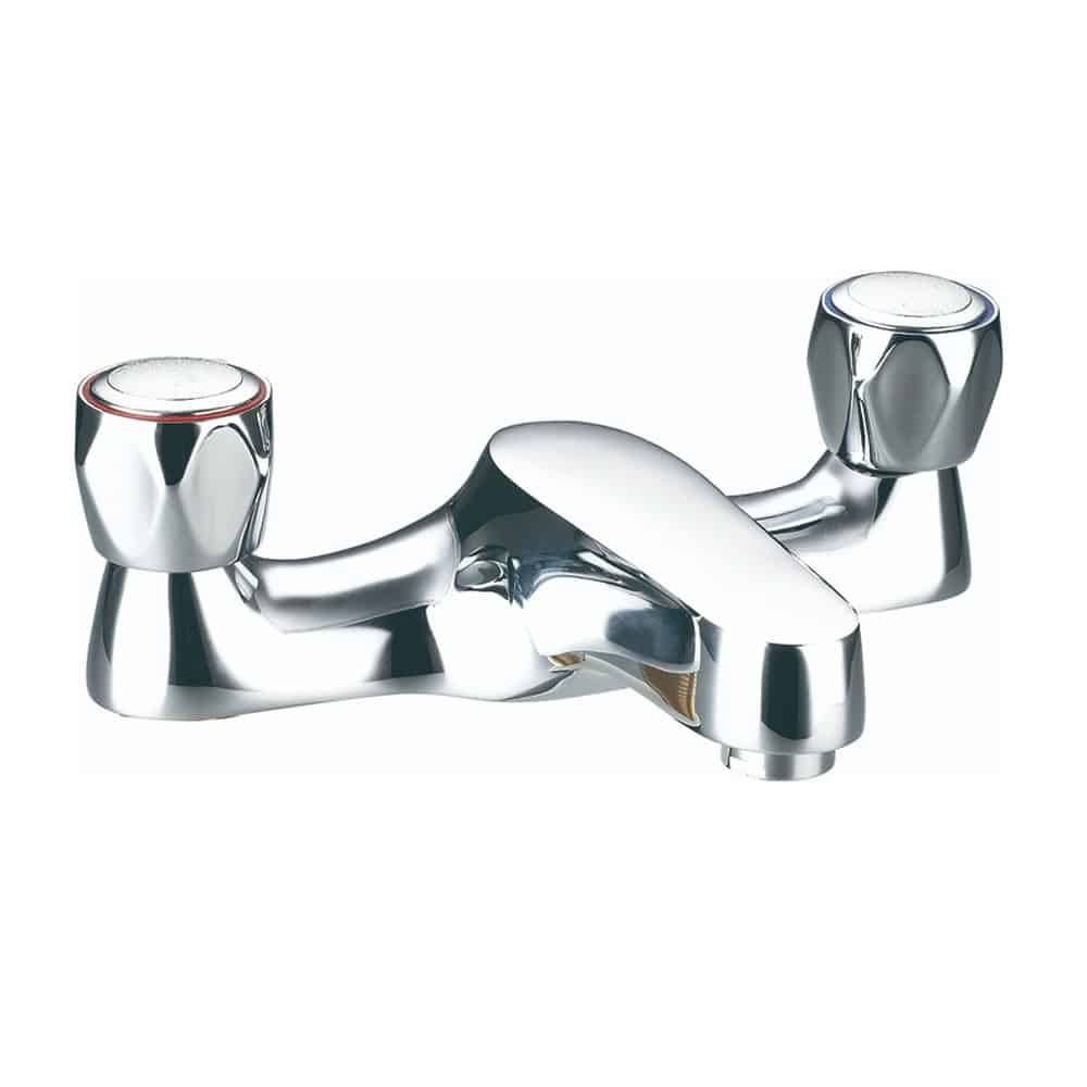 OE Ceres Deck Mounted Bath Filler – Double Knob Design