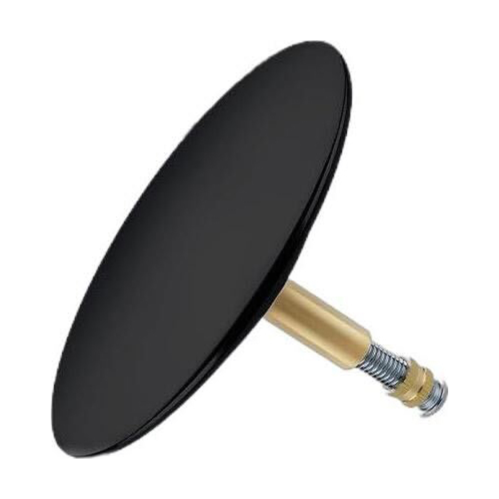 OE Worcestershire Black Brass Dome Bath Plug: Sleek and Functional Bathroom Accessory