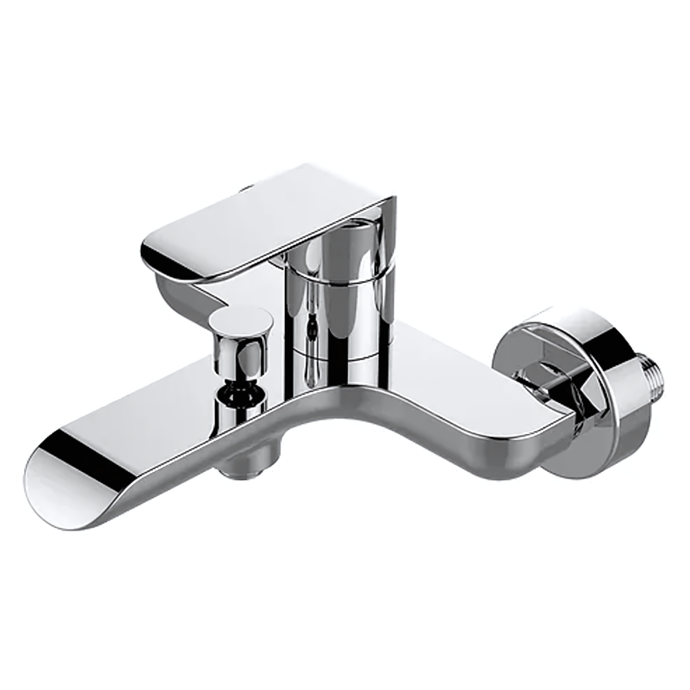 OE Set Bath & Shower Mixer – Single Lever Control, Brass Body, Chrome Finish, Wall Mounted Design, Sedal Ceramic Disc Cartridge, 5-Year Warranty