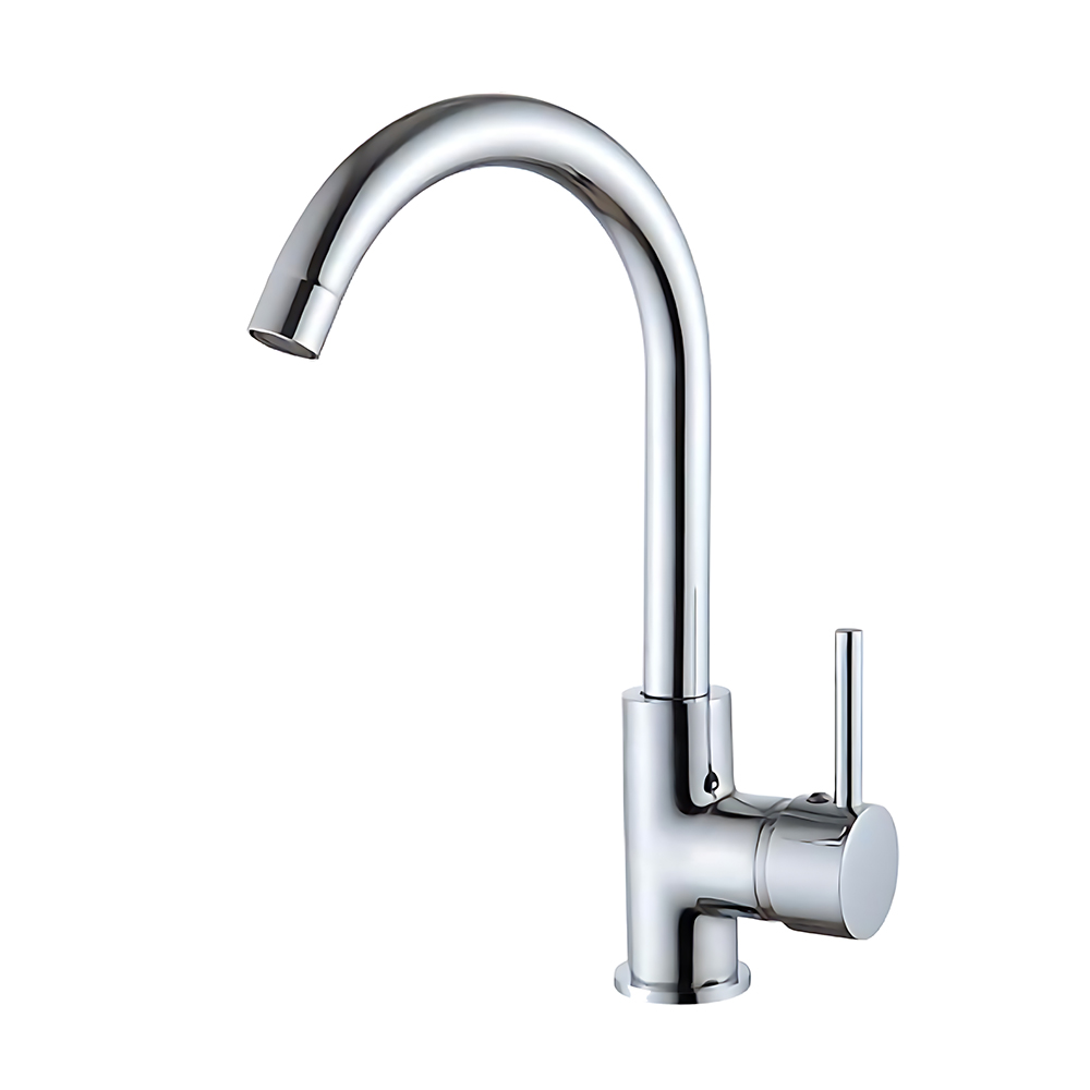 OE Dorset Basin Taps Swivel Spout Faucet – Modern Style Cold and Hot Water Mixer Single Handle Tap