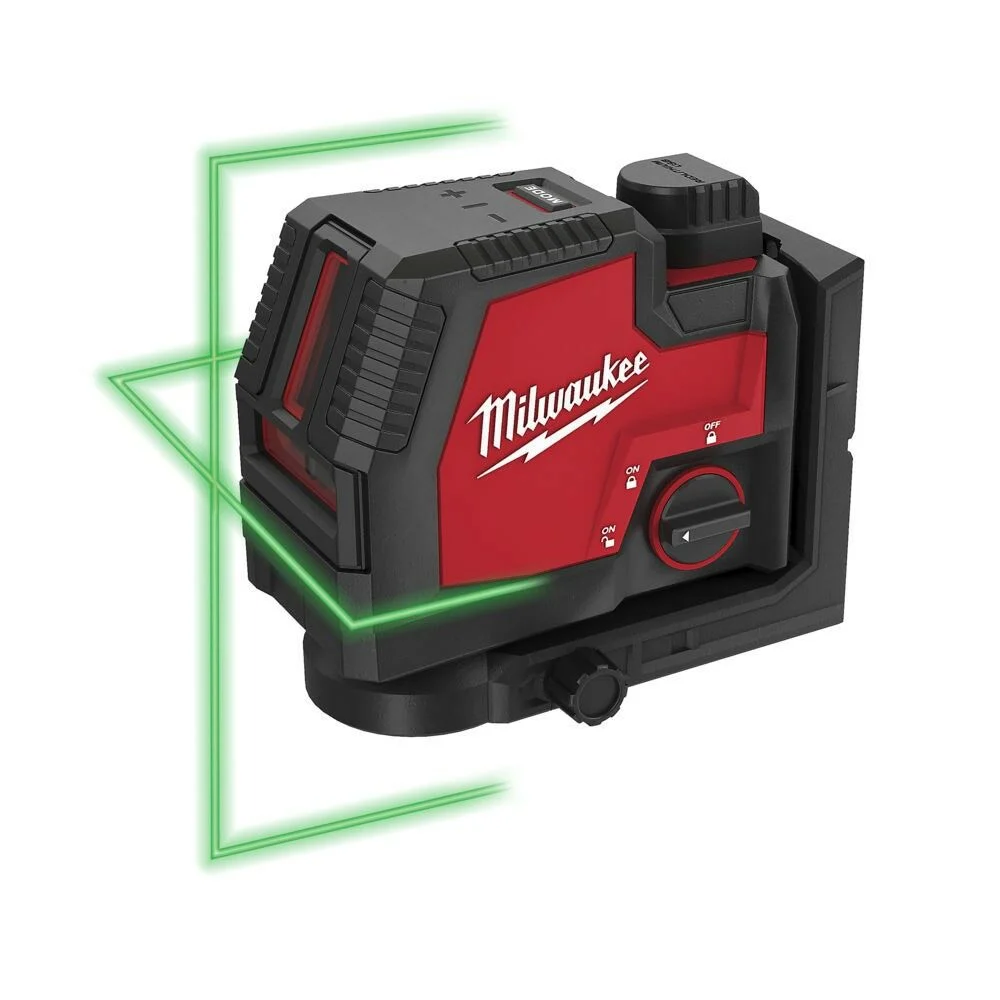 Milwaukee L4 CLL-301C 4v Green Cross Line Laser Inc, 1x 3.0Ah Battery 4933478243