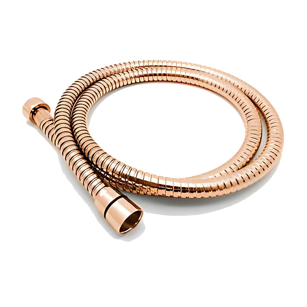 OE SmoothPour 1.2M Rose Gold Stainless Steel Hand Shower Flexi Pipe – Elegant and Resilient