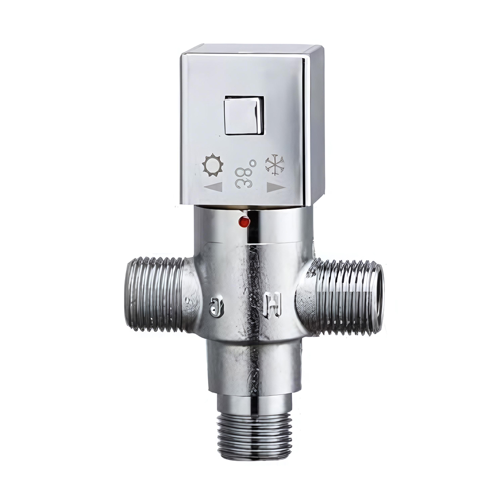 OE West Sussex Squared Thermostatic Valve: Modern Chrome Finish for Enhanced Shower Experience