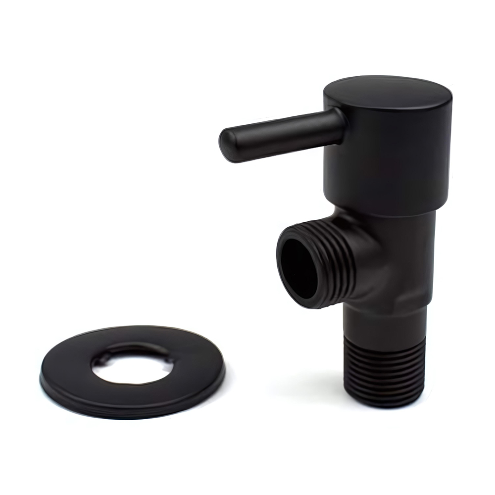 OE Wiltshire Black Stop Valve: Luxurious Brass Water Shut Off Valve with Modern Features