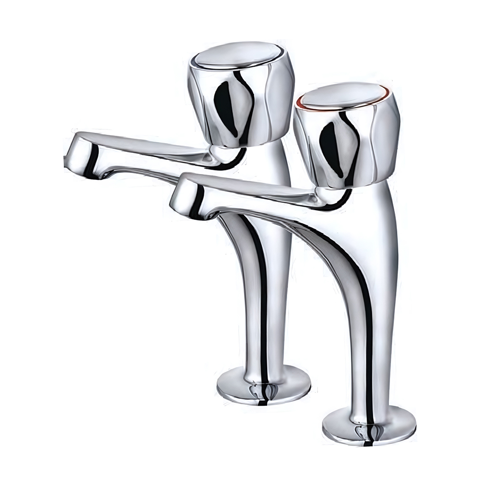 WRAS Approved Kitchen Taps - Double Handles Mixer / Pillar Taps