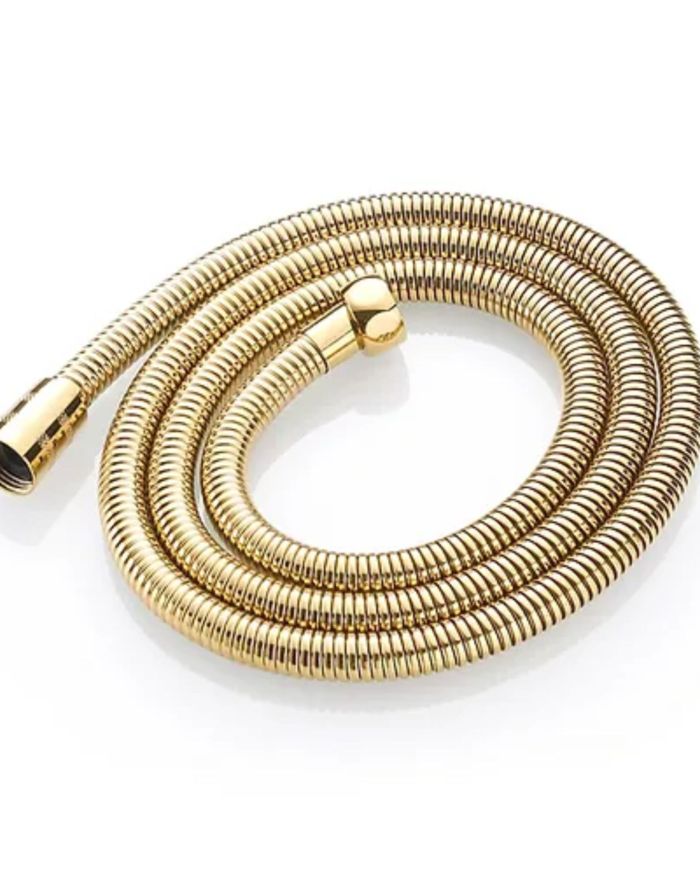 1.5m Gold Stainless Steel Flexi Shower Hose