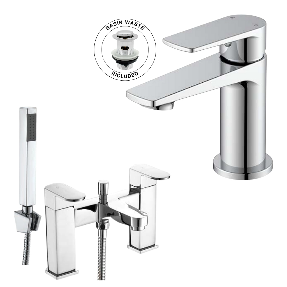 Monobloc Bathroom Basin Taps & Bath / Shower Mixer Sets